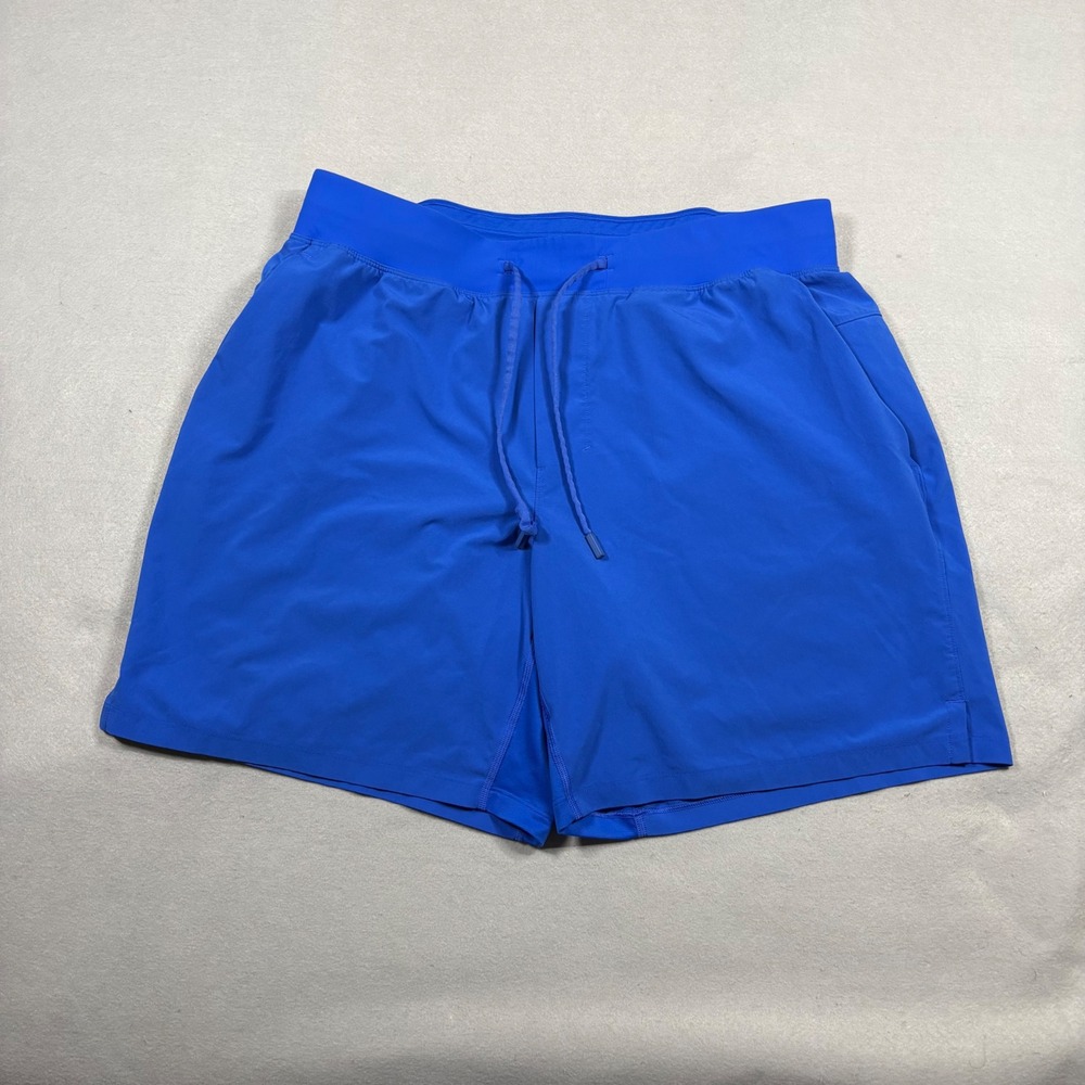 Lululemon Pace Breaker Lined Shorts Mens XL Blue Athletic Running Training 7in